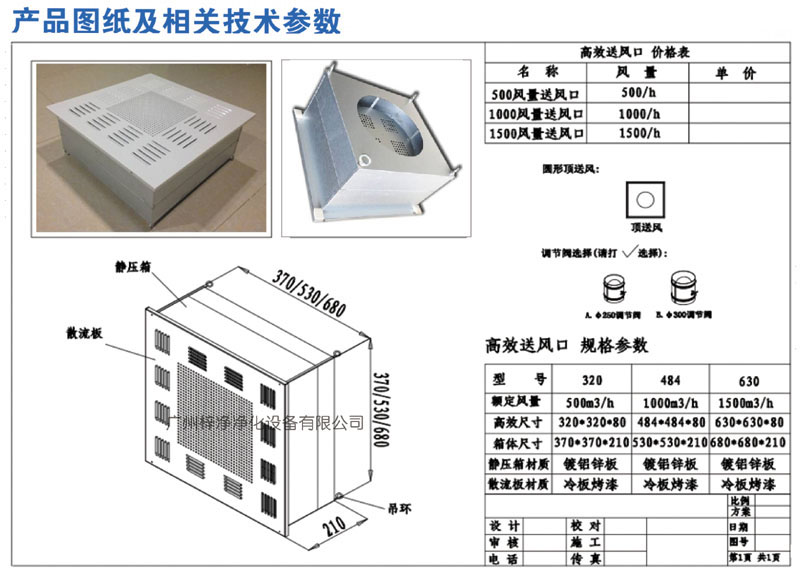 500、1000、1500新型高效送風(fēng)口規(guī)格尺寸